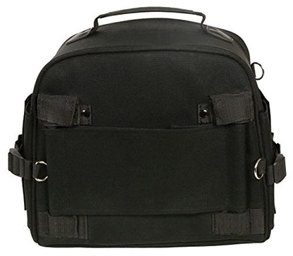 MOTORCYCLE LARGE SPORTY STYLE PVC SISSY BAR BACK PACK BAG WITH GUN POCKET INSIDE