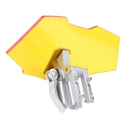 Motorcycle Acrylic Adjustable ClipOn Wind Deflector for Enhanced Comfort (Yellow) - size: Yellow