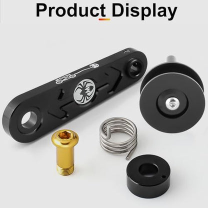 Bike Single Speed Chain Tensioner Roller for BMX Fixie Bike Single Speed Bicycle, Black - color: Black