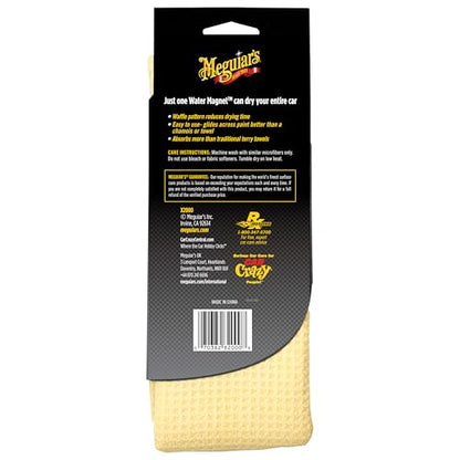 Meguiar's Water Magnet Microfiber Drying Towel - Premium Car Drying Towel That's Super Plush, Water Absorbent & Scratch-Free -1 Pack - size: 1 Drying Towel Pack, style: Microfiber Towel