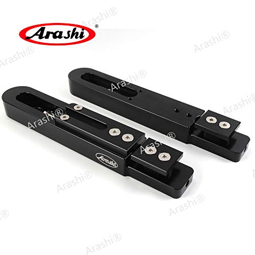 Arashi Black 6.7"-9.8" Swingarm Extensions Brake line Chain Kit for Suzuki Hayabusa GSXR 1300 Gen 2 3 2008-2019 2020-2024 Non-ABS, Motorcycle modification Accessories Parts CNC Aluminum