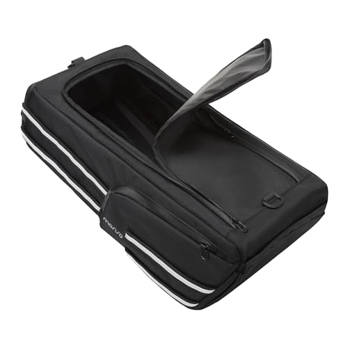 MOSISO Compatible with Ruckus 2010-2023 Under Seat Storage Bag, 18L Multifunctional Scooters Saddle Luggage Tool Gear Carry Bag Accessory Pouch with Handle & Shoulder Strap, Black
