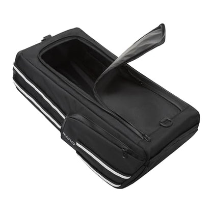 MOSISO Compatible with Ruckus 2010-2023 Under Seat Storage Bag, 18L Multifunctional Scooters Saddle Luggage Tool Gear Carry Bag Accessory Pouch with Handle & Shoulder Strap, Black
