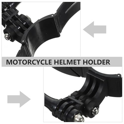 KALLORY Motorcycle Helmet Portable for Camera Chin Mount Kit Abs Material with Firm Camera Fixation and Motorcycle Helmet for Riding