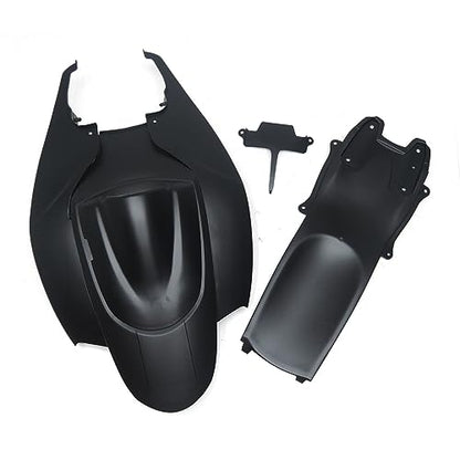 FLPRO ABS Plastic Motorcycle Fairing Kit Compatible for Suzuki 06 07 GSXR600 GSXR750 K6 2006 2007 GSX-R600 GSX-R750 Fairings Injection Bodywork Matte Black Body Kits - color: Matte Black