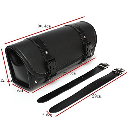 Motorcycle Tool Bag Saddle Bags Handlebar Bag Motorcycle Fork Bag Universal Storage Bag with 2 Straps