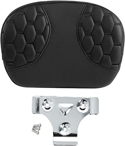 C.C. RIDER Sissy Bar Passenger Backrest Pad For Harley Touring Softail CVO Road Glide Street Glide Road King Electra Glide Softail Street Bob - color: Sissy Bar-Black