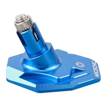 NICECNC Kickstand Foot Extension Pad & Puck, Motorcycle Stand Pad CNC Billet Aluminum Dirt Bike Compatible with KTM 125-530 XC XCW XCF XCF-W EXC EXC-F 2008-2023 Accessories, Blue - color: blue
