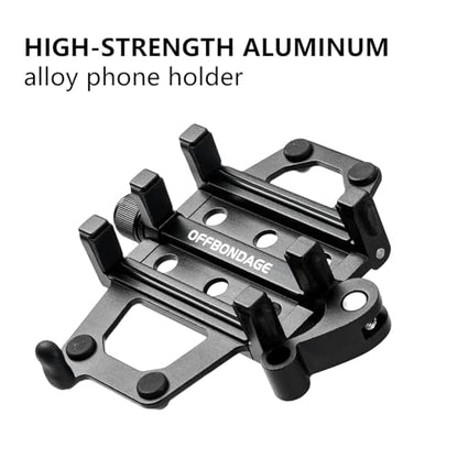 Bike Phone Mount, Heavy Duty Motorcycle Phone Holder, Anti-Shake 360°Rotation Bicycle Handlebar Cradle Compatible with iPhone 17 16 15 Pro Max, Samsung, 4.7"-7" Smartphones, MTB, E-Bike