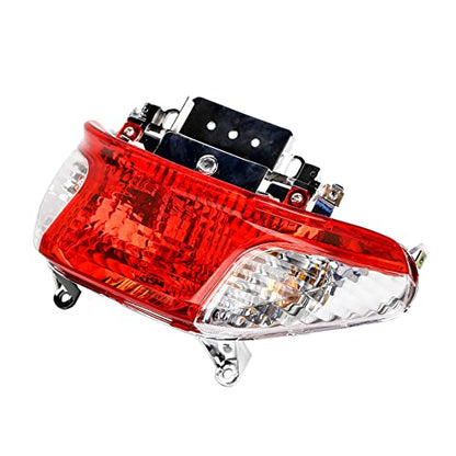 Minho 12V Tail Light Assembly, Integrated Brake & Turn Signal Lamp, Compatible with GY6 4-Stroke 49cc 50cc Chinese Scooter Moped