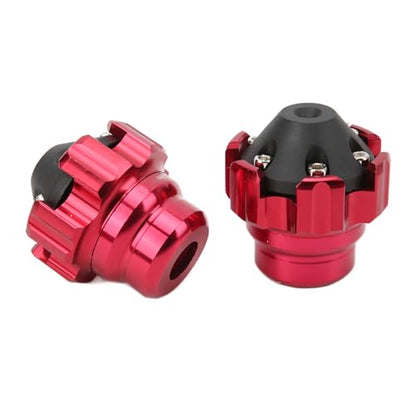 KIMISS 2pcs Wheel Fork Frame Sliders for Motorcycle, CNC Aluminum Alloy Crash Protection, Universal Fit Axle Protector, Fork & Wheel Guard