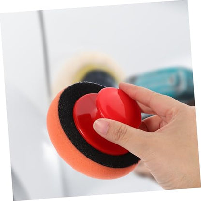 KESYOO Sponge Buffing Pads for Car Polishing Reusable Wax Applicator Pad Set with Sponges Handle for Cars Motorcycles Boats Easy to Use for Optimal Shine