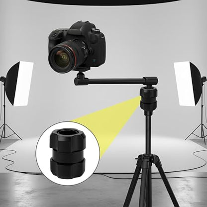 17mm Ball Mount Joint Adapter, Female-to-Female Coupler, Plastic Extension 1.6inch Length Suitable for Bike/Motorcycle Phone Holders, Camera Photography Brackets, Car Phone Mounts, Tripods