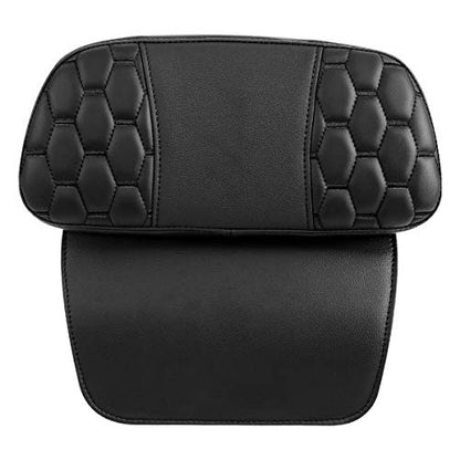SLMOTO Razor Chopped Tour-Trunk Backrest Pad Fits for Harley Davidson Touring CVO Street Glide Road Glide Electra Glide 2014-2023, Black Stitching - color: Black Passenger Backrest