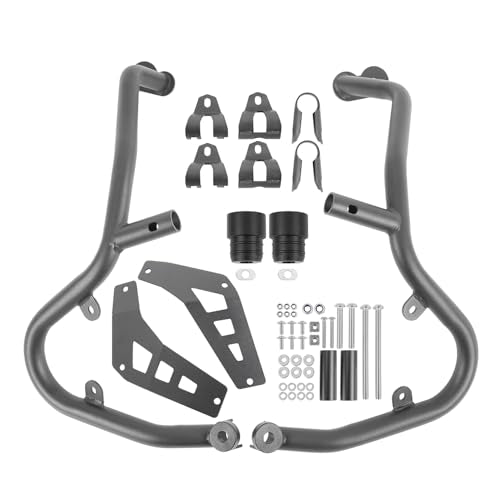 Engine Guard Crash Bar Extension for R1250GS ADV R 1250 GS Adventure 2018-2024 Motorcycle Bumper Frame Falling Protector (Black) - color: Black