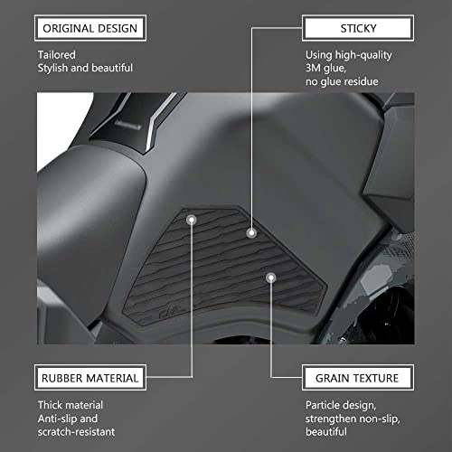 Motorcycle Fuel Tank Pad for KLR 650 KLR650 2021 2022 Anti-Slip Tank Protection Stickers Knee Grip Traction Pad - size: A