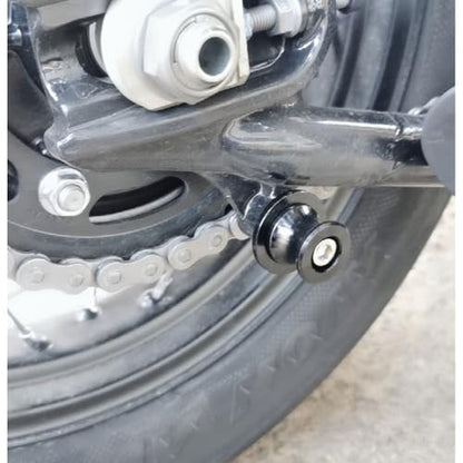 Motorcycle Swingarm Spools Fit For GSX-R600 GSX-R750 GSXR 1000 1100 GSX1300R - 2024 2025 Rear Frame Stand GSXR 125 150 250 300 Swingarm Spools Frame Sliders GSXR Accessories BK - color: black
