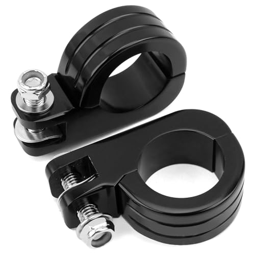 1 1/2" (38mm) Highway Foot Peg P-Clamp Mounting Kits Compatible with Engine and Compatible for Harley Touring Road King Engine Bars