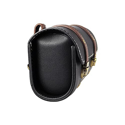 YIBO Motorcycle Fork Bag Quick Release Bag Side Bag Waterproof Universal Tool Bag American Bicycle Side Bag Leather Small Tool Bag (Black 2) - color: Black 2