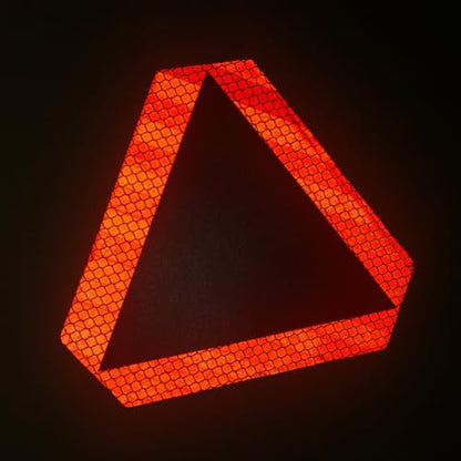 Slow Moving Vehicle Sign 5 Pack 7" x 8" Diamond Grade Reflective Slow Moving Vehicle Triangle Sticker (Red + Red) - color: Red + Red, size: 7 x 8 inch