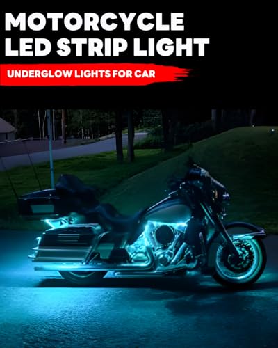 12V Led Light Strip 12.7" Waterproof ICE Blue Led Light Strips for Car Golf Cart Motorcycles Truck Boat Led Strip Lights,Pack of 4 - color: ICE Blue Led Light Strip