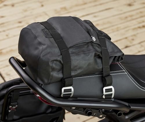 Indian Motorcycle All-Weather Vinyl Tailbag, for Specific Models, Black, 7 Liter Capacity, Magnetic Closure - Part 2890106-FBA