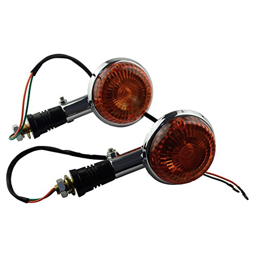 Road Passion 2 pcs Universal Motorcycle Rear Turn Signal Indicator Light Replacement for Yamaha Road Star 1999-2003/ Royal Star 1996-2004/ XV1100 V Star 1100 1999-2004/ XV250 V Star 250 2008-2014