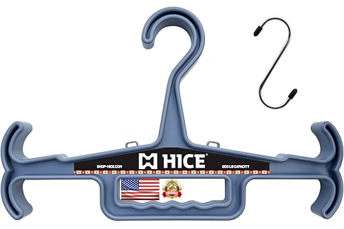 HICE - Titan Vest Hanger | Original Heavy Duty Plate Carrier & Body Armor Hanger | 200 lb Load Capacity | Durable High Impact Resin | for Police, Military, Scuba & Tactical Gear (Gray) - color: Gray, size: Set of 1