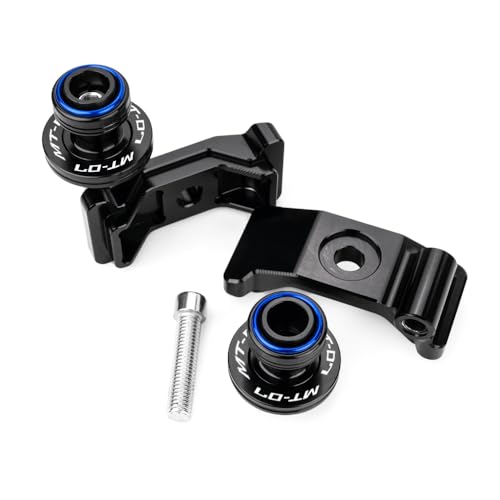 MOWOK Fit For YAMAHA MT-07 MT07 2026 2025 2024 2023 2022 2021 2020 2019 2018 2017 2016 2015 2014 Motorcycle Accessories Stand Screws Swing Arm Swingarm Spools slider (Blue) - color: Blue