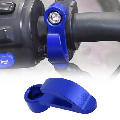 2Pcs Motorcycle Handlebar Hook CNC Aluminium Helmet Hook Suitable for Motorcycle Helmets Gloves Cups(Blue) - color: Blue