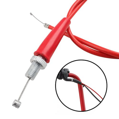 HOLATO 36'' Throttle Cable for SSR70 SSR110 SSR125 50cc 70cc 110cc 125cc Tao Tao DB14 DB24 DB27 Baja Dirt Runner DR70 DR90 DR125 Apollo RFZ XR50 XR70 Coolster Roketa Chinese Pit Dirt Bike Motor Red - color: Red