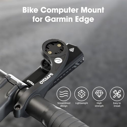 Out Front Mount Compatible with Garmin Edge GPS Bike Computer, XOSS G/G+, iGPSPORT Cycling Handlebar 1.25’’-1.5’’/ 31.8-35mm (S2) - style: S2