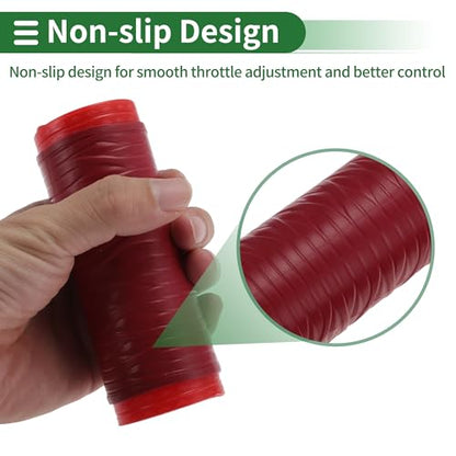 1.57" /40 mm 1.57 "/40 mm Motorcycle Hand Grips Cover Kit Non Slip Silicone Handlebar Grips Maroon 1 Set Spiral Cross Pattern - color: Maroon