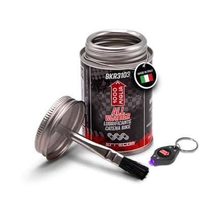 Errecom 1000 Miglia BKR 3103-4 fl oz (120 mL) Can, All Weather Lube Bike Chain, for All Weather Conditions, Brush Included - color: ALL WEATHER - 4 fl oz (120 mL) Can