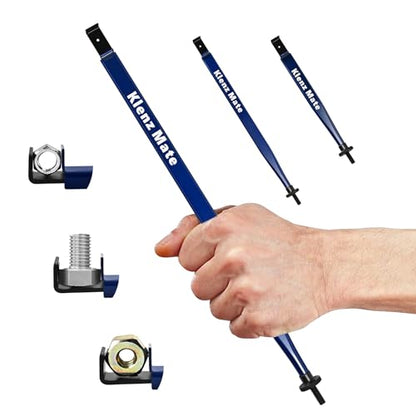2026 Upgrade Extension Clamps Tool, ,Adjustable Jaws, Holds Nuts/Bolts/Hose/Compresses Gas Lines Clamps Tight Tool, Versatile Vise Grip for Narrow Space, 3 Different Lengths Extension Clamp Tools - color: Blue