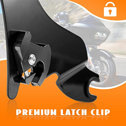 Sissy Bar For Harley Touring 28" Detachable Rear Passenger Backrest Quick Release Compatible With Road King Road Glide Street Glide Electra Glide Road King 2009-2026 - color: Black-One Pice Fit '09-Up