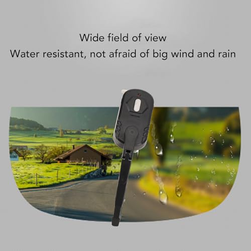 Motorcycle Helmet Wiper, 2 Speed Switch Rechargeable for Motorbike Visor with 800mAh Battery, 170 Swing Range