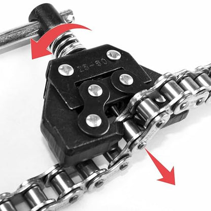 Jeremywell Roller Chain Tools Kit Fit #25#35#41#40#50#60 415H,428H, 520,530 Roller Chain, Holder/Puller+ Breaker/Cutter, Bicycle, Motorcycle - style: Chain Breaker + Puller