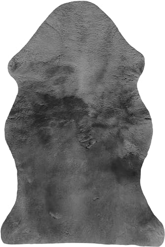 Natural Sheepskin for Bed Sores and Skin Irritation | Tauranga 100% Real Medical Sheepskins with Non-Slip Back for Pain Relief and Discomfort, Wool Seat Pad, Charcoal Grey, 26 in. x 46 in - color: Charcoal Grey, size: 2'2" x 3'10" (Rectangular)