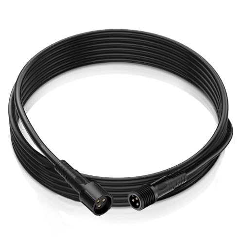 4 PCS 4FT 3 Pin Full Angle RGB Rock Light Extension Wire, Design for Our Brand's Neon Light Kits, Other Brands Must Meet Length of the Male Plug is 0.24 Inches and The Female is 0.39 Inches - size: 4pcs 4ft extensions