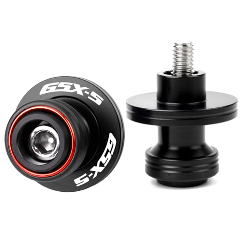 Compatible With GSXS 750 GSX S750 950 GSXS 1000 GT 1000GX 1000F GSX8S 2025 GSX-S 750 CNC M8 Motorcycle Swingarm Spool Sliders Stand Screws (Red) - color: Red