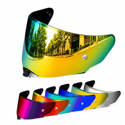 PSLER TT-Revo Visor - TT Revo Helmet Tinted Visor Face Shield Replacement for TT-Revo,Deep Gold - color: Deep Gold