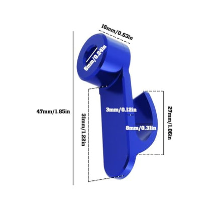 2Pcs Motorcycle Handlebar Hook CNC Aluminium Helmet Hook Suitable for Motorcycle Helmets Gloves Cups(Blue) - color: Blue