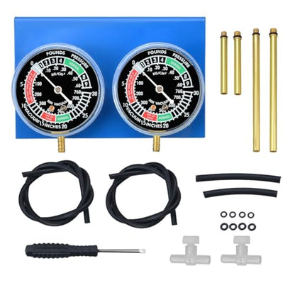Motorcycle Carburetor Synchronizer Tool;Carb Synchronizer Tool with 2 Gauge;Vacuum Carb Sync Tool for 2 Cylinder - color: 2 Gauges