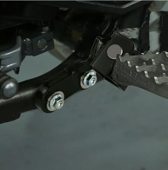 Footpeg Footrest Lowering Mounts Brackets Compatible With KLR650 2022 2023-1" 25mm Black - color: Black1