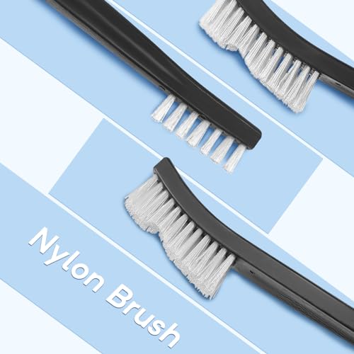 Gun Cleaning Brush, 10 Pcs All Purpose Gun Brushes, 7 Inch Double-Ended Jewelry Cleaning Brush with Plastic Handle, Gun Cleaning Bristle Brushes for Metal (10 pcs Nylon) - size: 10 pcs Nylon