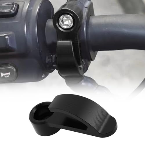 2Pcs Motorcycle Handlebar Hook CNC Aluminium Helmet Hook Suitable for Motorcycle Helmets Gloves Cups(Black) - color: Black