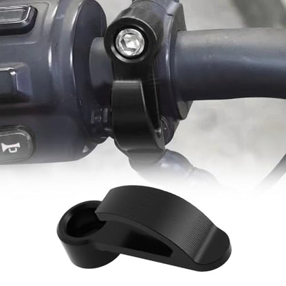2Pcs Motorcycle Handlebar Hook CNC Aluminium Helmet Hook Suitable for Motorcycle Helmets Gloves Cups(Black) - color: Black