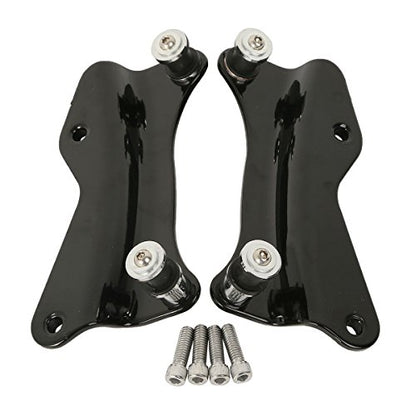 TCT-MOTORPARTS Black Detachable Backrest Sissy Bar w/Docking Hardware Kits Fit For Harley Touring Street Road Glide 2014-2025 - color: Black #1(2014-2025)