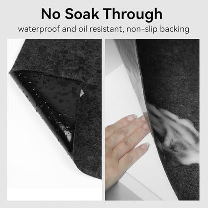 Garage Floor Protection Mat (8'5" x 20') uitable for garages, Oil Spill Prevention, Waterproofing, and Protection of Floor Surfaces(Includes Double Sided Tape Rolling Creeper Mat) - size: 8'6" x 20'